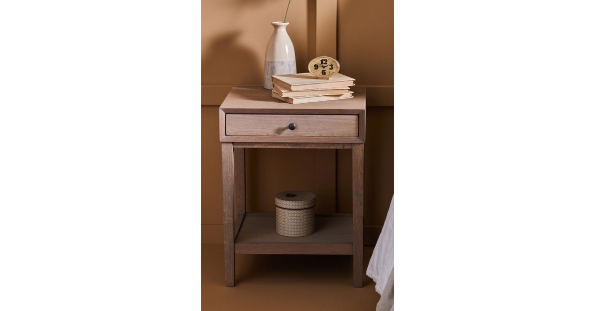 Table de Chevet en Chêne Massif Campagne Chic - L 45cm